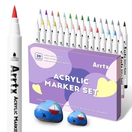 Acrylic Marker Pens ARRTX 30A, 30 Pastel Colours